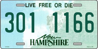 NH license plate 3011166
