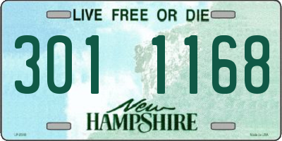 NH license plate 3011168