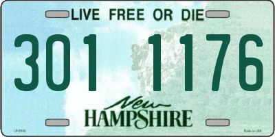 NH license plate 3011176