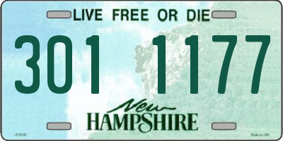 NH license plate 3011177