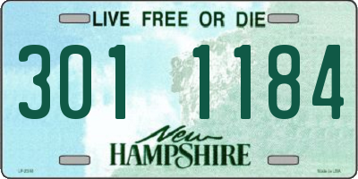 NH license plate 3011184