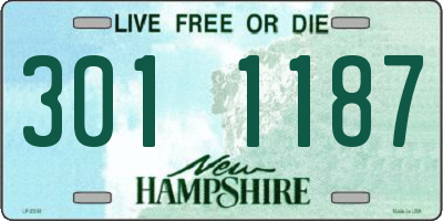 NH license plate 3011187