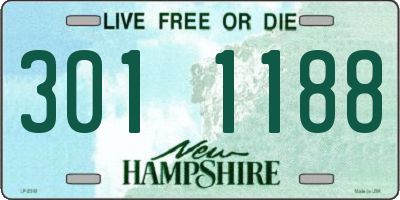 NH license plate 3011188