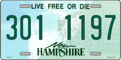 NH license plate 3011197