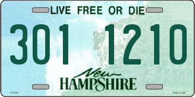 NH license plate 3011210
