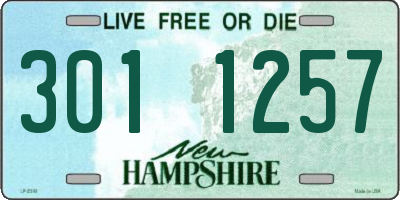 NH license plate 3011257