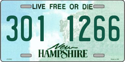 NH license plate 3011266