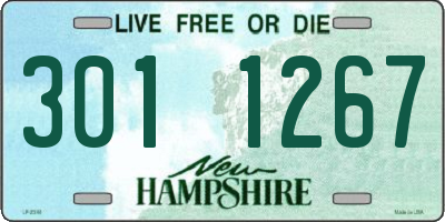 NH license plate 3011267