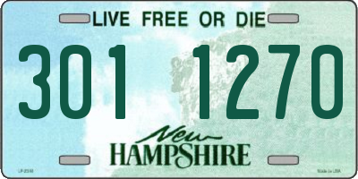NH license plate 3011270
