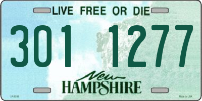 NH license plate 3011277