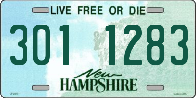 NH license plate 3011283