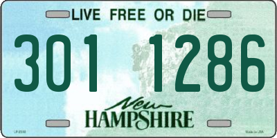 NH license plate 3011286