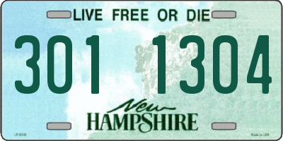 NH license plate 3011304