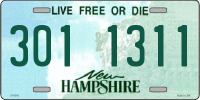 NH license plate 3011311