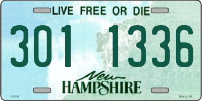 NH license plate 3011336