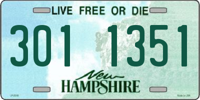 NH license plate 3011351