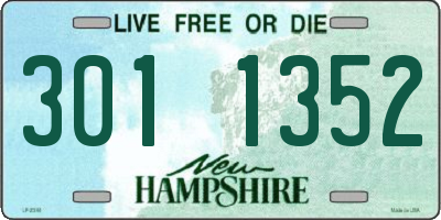 NH license plate 3011352