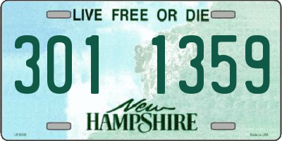 NH license plate 3011359