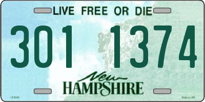 NH license plate 3011374