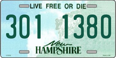 NH license plate 3011380