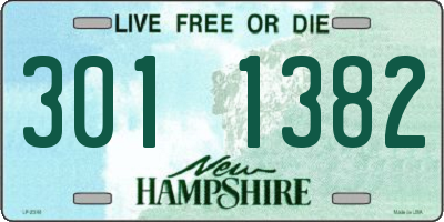 NH license plate 3011382