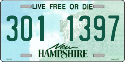 NH license plate 3011397