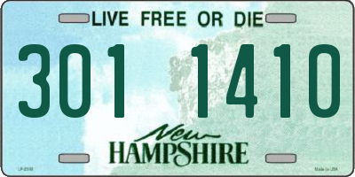 NH license plate 3011410