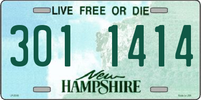 NH license plate 3011414