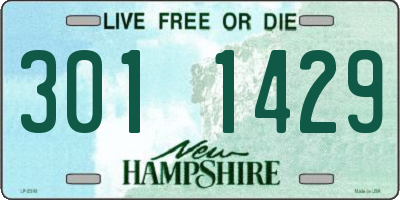NH license plate 3011429