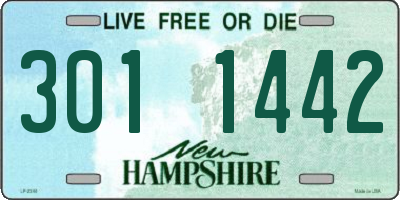 NH license plate 3011442