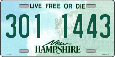 NH license plate 3011443