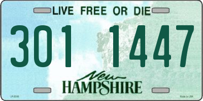 NH license plate 3011447