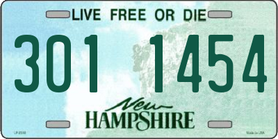 NH license plate 3011454