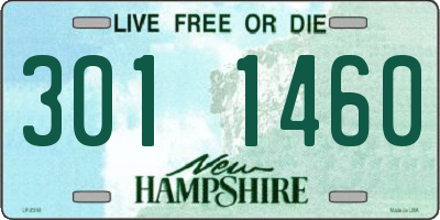 NH license plate 3011460