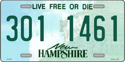 NH license plate 3011461