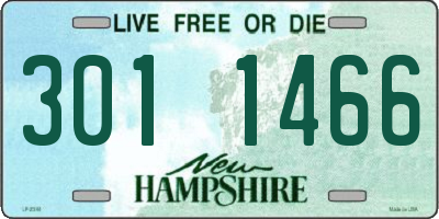 NH license plate 3011466
