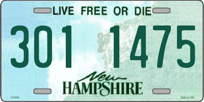 NH license plate 3011475