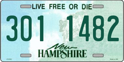 NH license plate 3011482