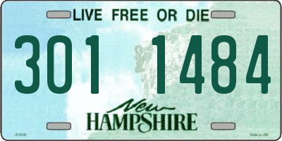 NH license plate 3011484