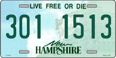NH license plate 3011513