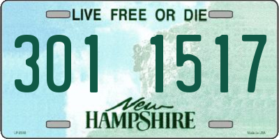 NH license plate 3011517