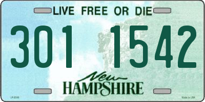 NH license plate 3011542