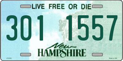 NH license plate 3011557