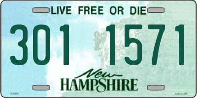 NH license plate 3011571