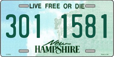 NH license plate 3011581