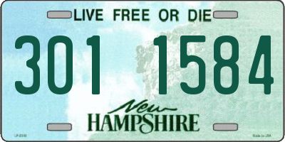 NH license plate 3011584