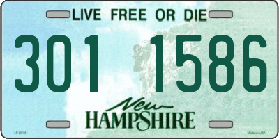 NH license plate 3011586