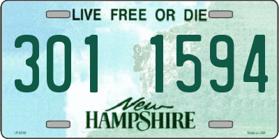 NH license plate 3011594