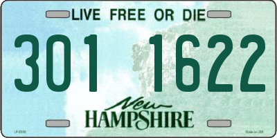 NH license plate 3011622