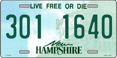 NH license plate 3011640